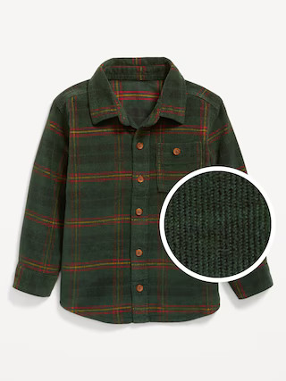 Long-Sleeve Corduroy Pocket Shirt for Toddler Boys | Old Navy (US)