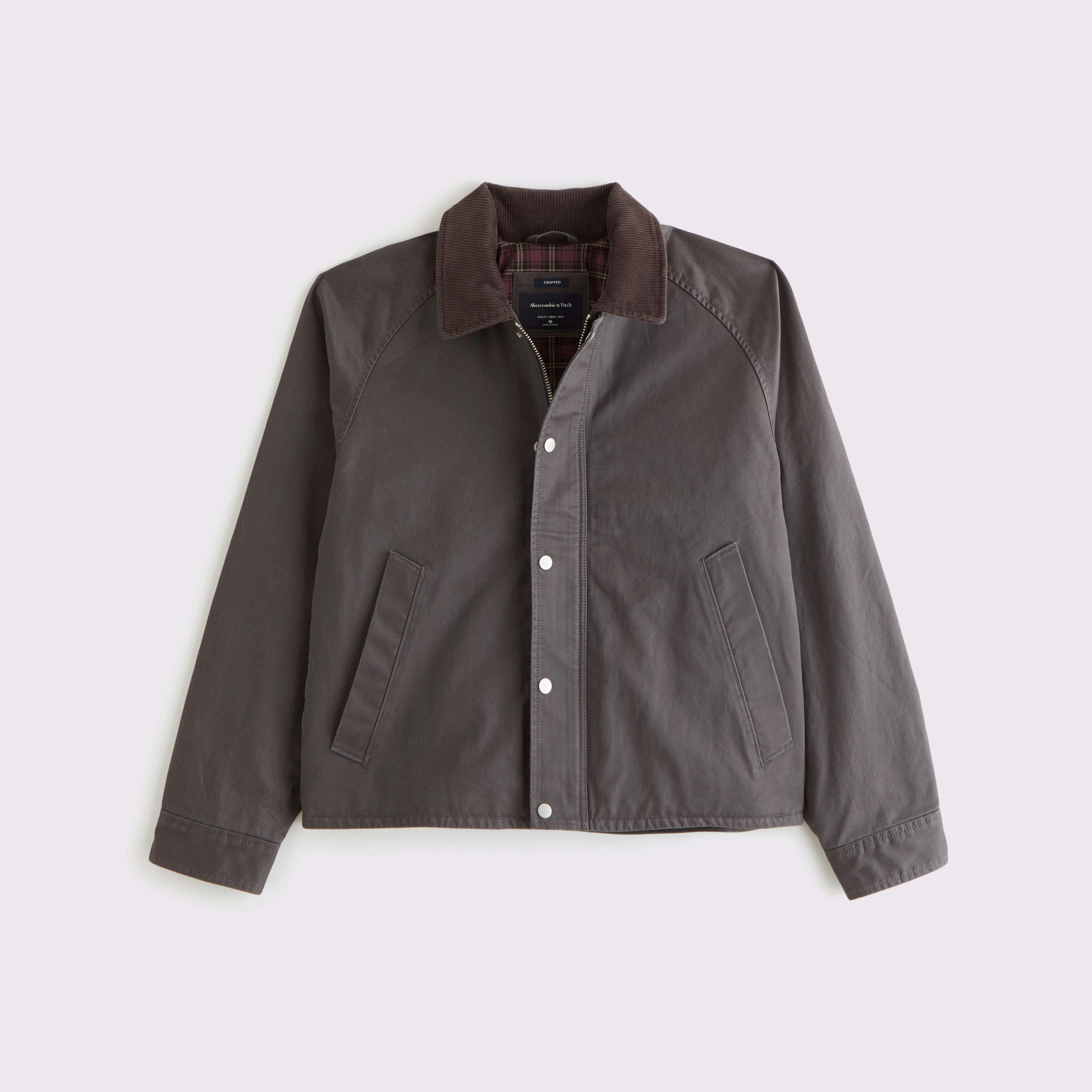 Lightweight Cropped Barn Jacket | Abercrombie & Fitch (US)