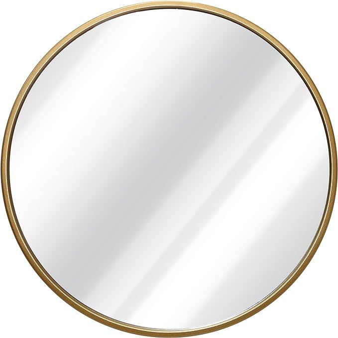 Gold Circle Wall Mirror 16 Inch Round Wall Mirror for Entryways, Washrooms, Living Rooms and More... | Amazon (US)