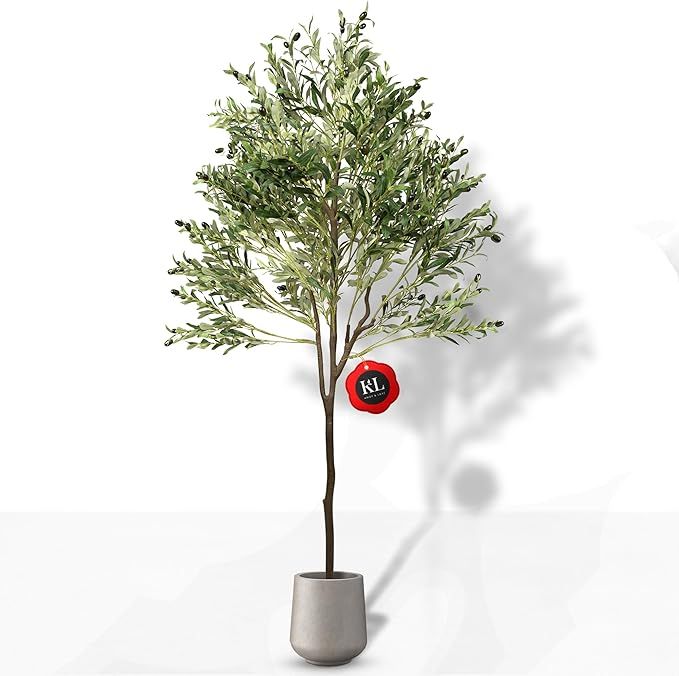 Knot & Leaf Olive Tree Artificial Indoor 6FT, Artificial Tree Fake Tree Indoor Large Faux Olive T... | Amazon (US)