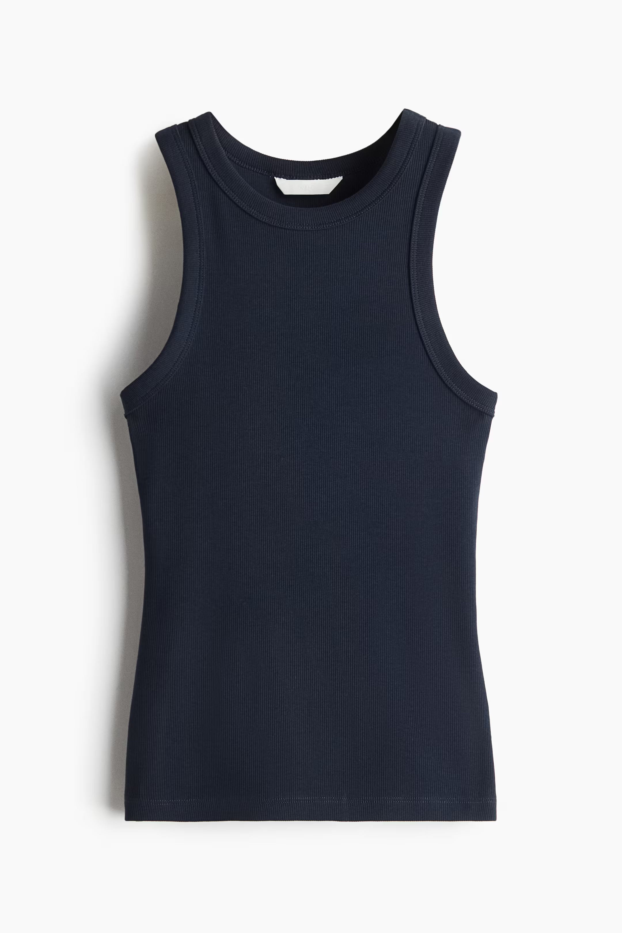 Camiseta sin mangas en canalé | H&M (FR, IT, ES, PT, BE)