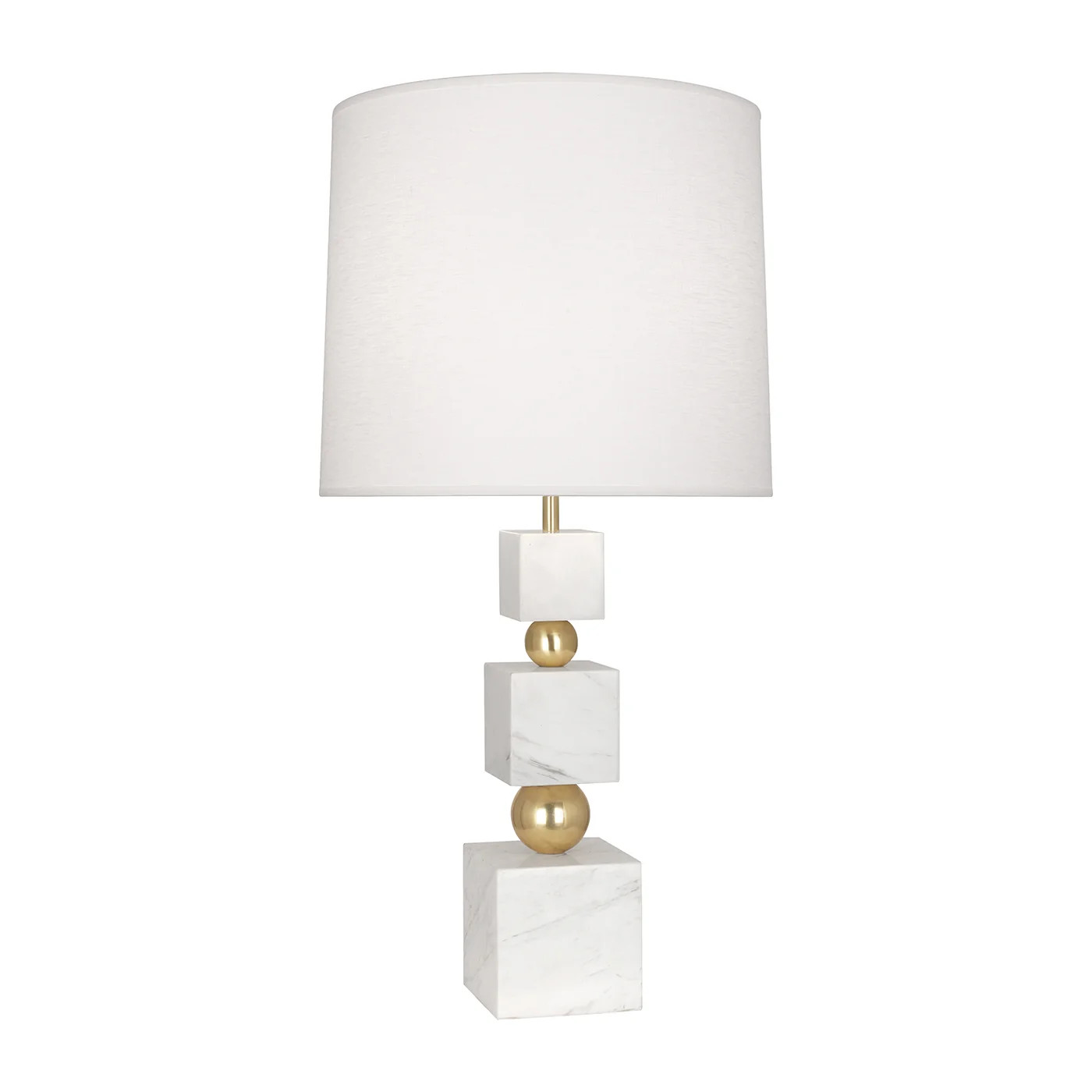 Totem Table Lamp in Brass and Marble | Jonathan Adler | Jonathan Adler US