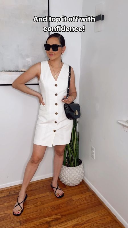 White dress only $35 at target summer dress

#LTKStyleTip #LTKItBag #LTKShoeCrush