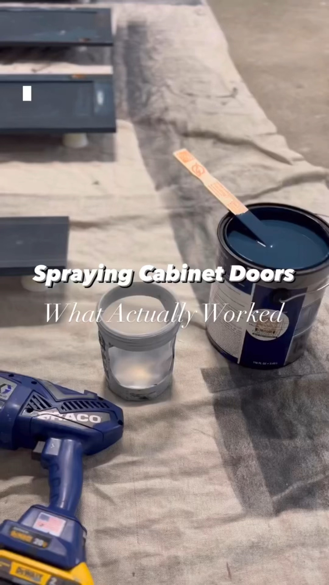Cabinet paint steps and products — paint sprayer — enamel paint — sander

#LTKunder100 #LTKhome #LTKFind