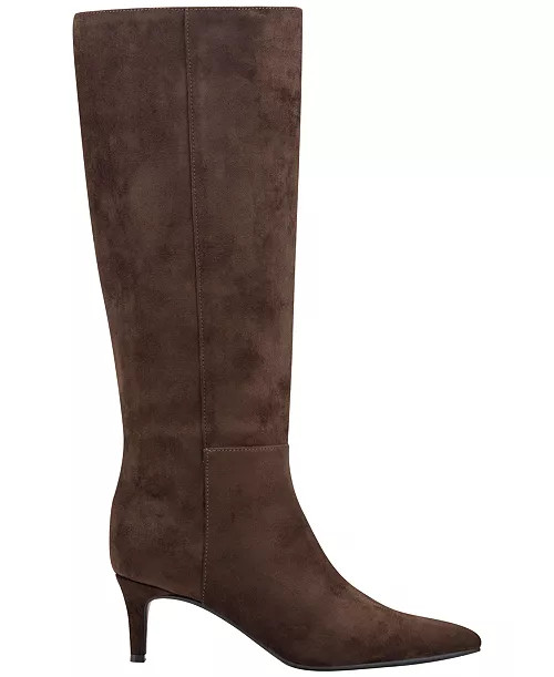 Marc Fisher Women's Glint Tall Kitten Heel Boots, Regular & Wide Calf - Macy's | Macy's
