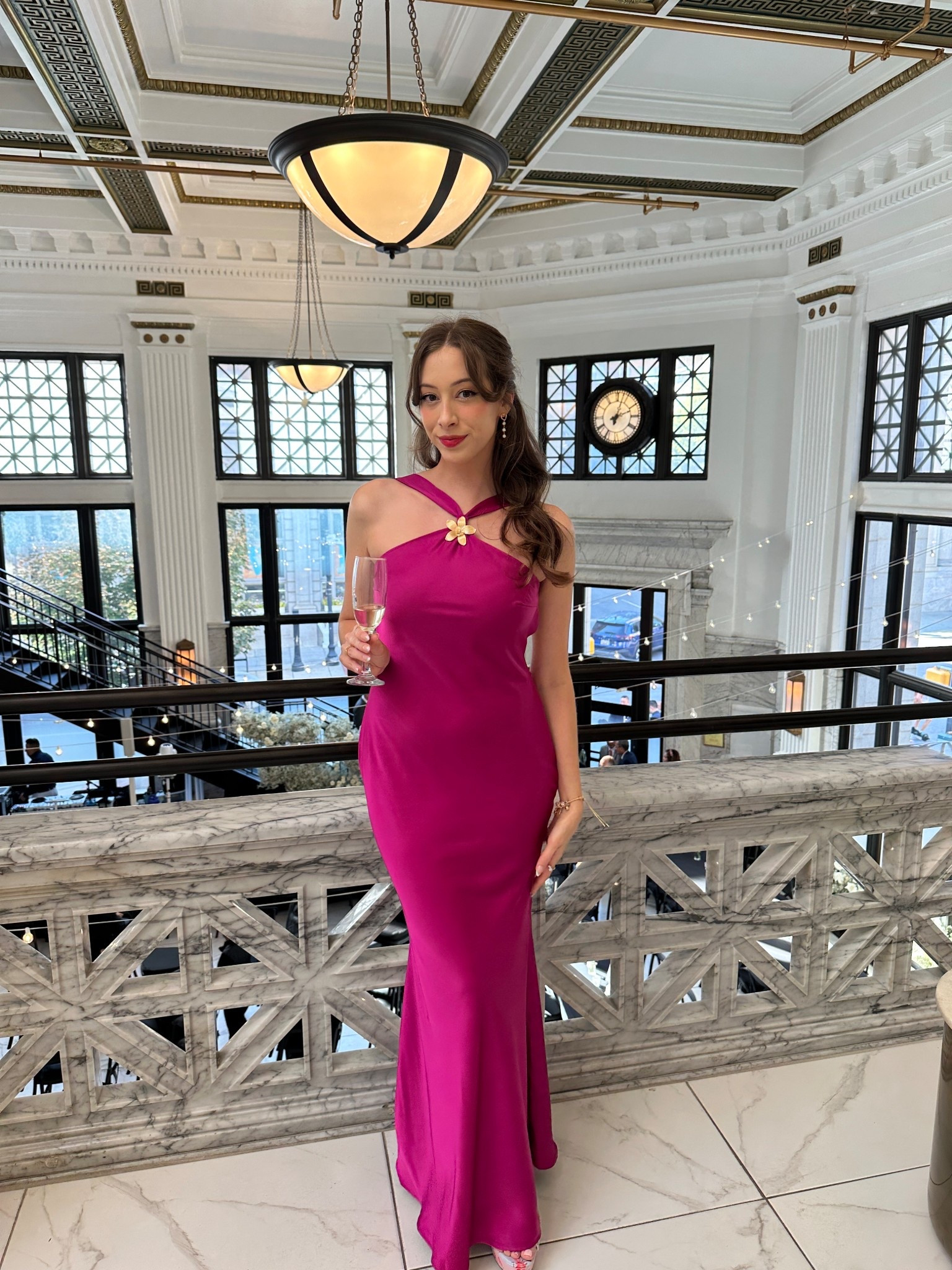 perfect wedding guest dress with an open back!