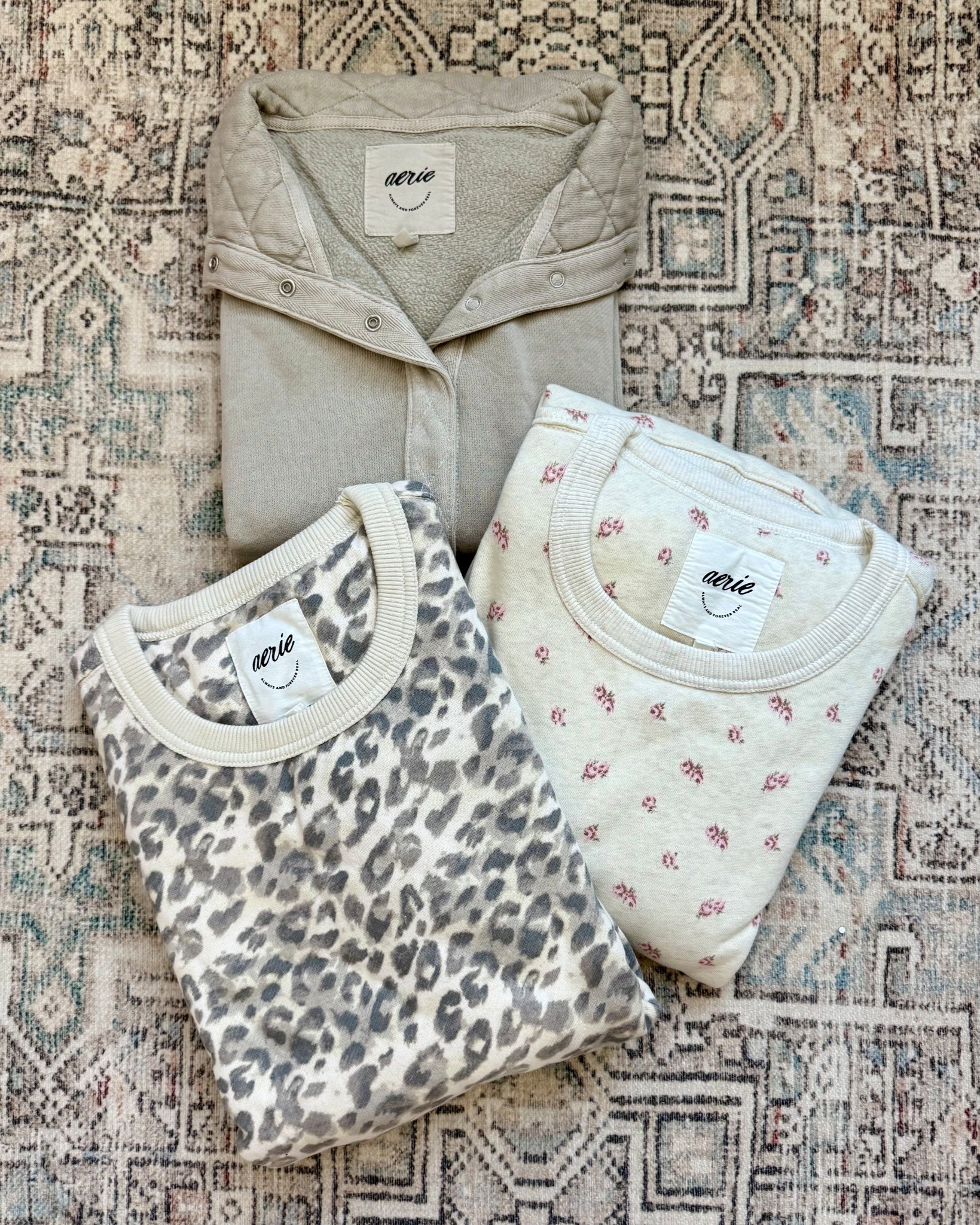 😍 Our new Aerie sweatshirts arrived! Leopard for the teen! Super cute and an awesome stacker today!

#LTKSaleAlert #LTKFindsUnder50 #LTKFallSale