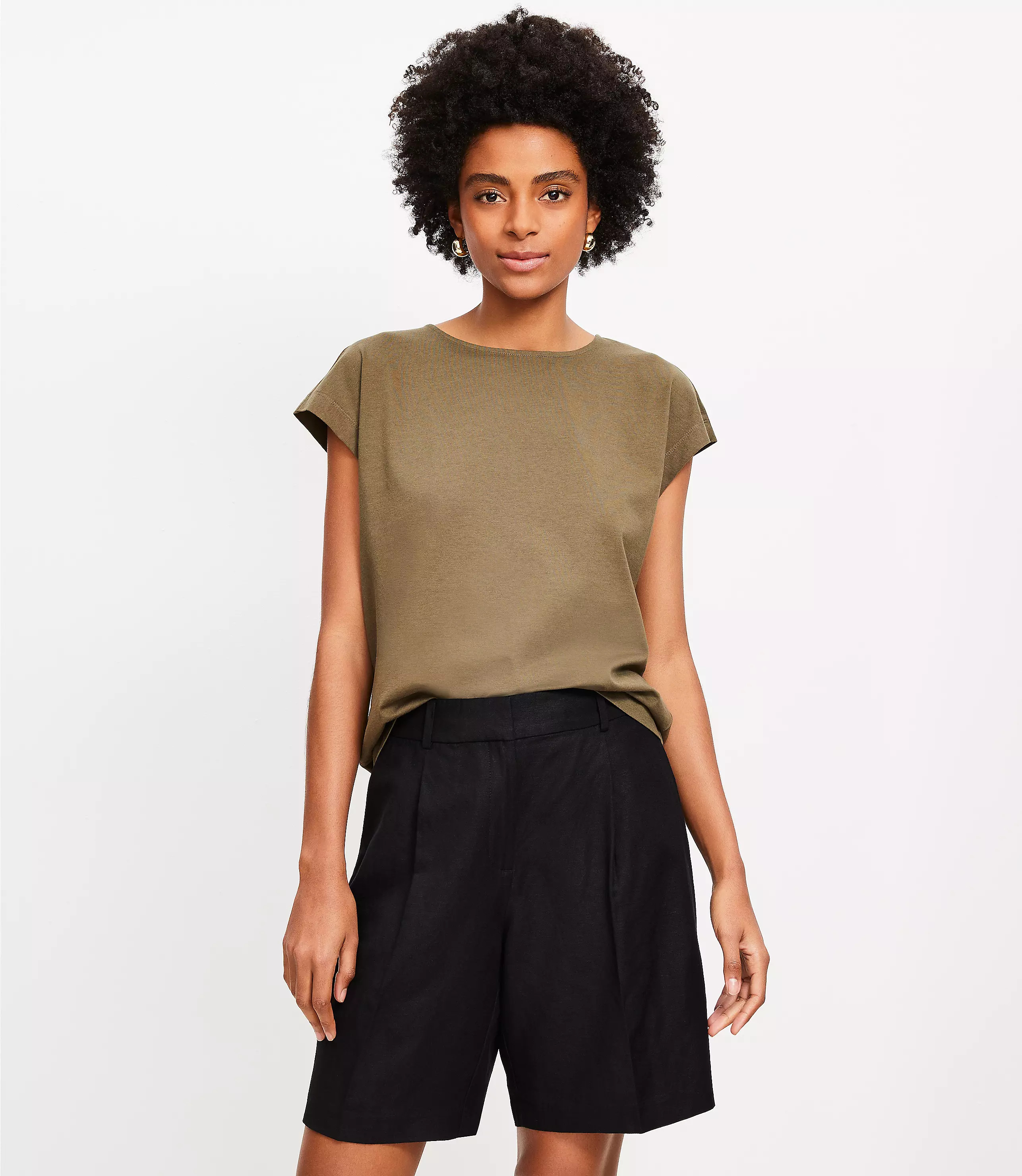 Peyton Shorts in Linen Blend | LOFT