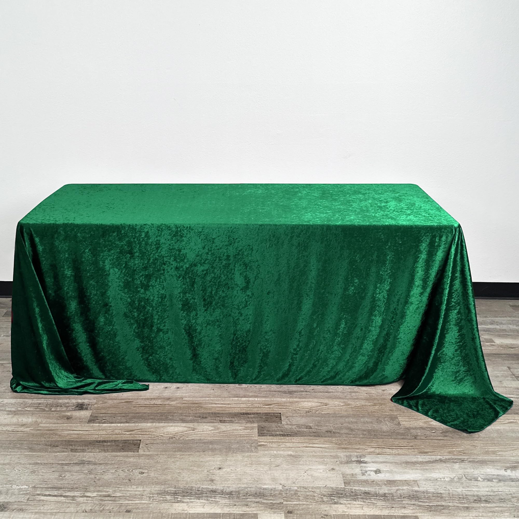 YOUR CHAIR COVERS - 90 x 132 Inch Rectangular Crushed Velvet Tablecloth for 6 ft. Rectangular Tab... | Amazon (US)