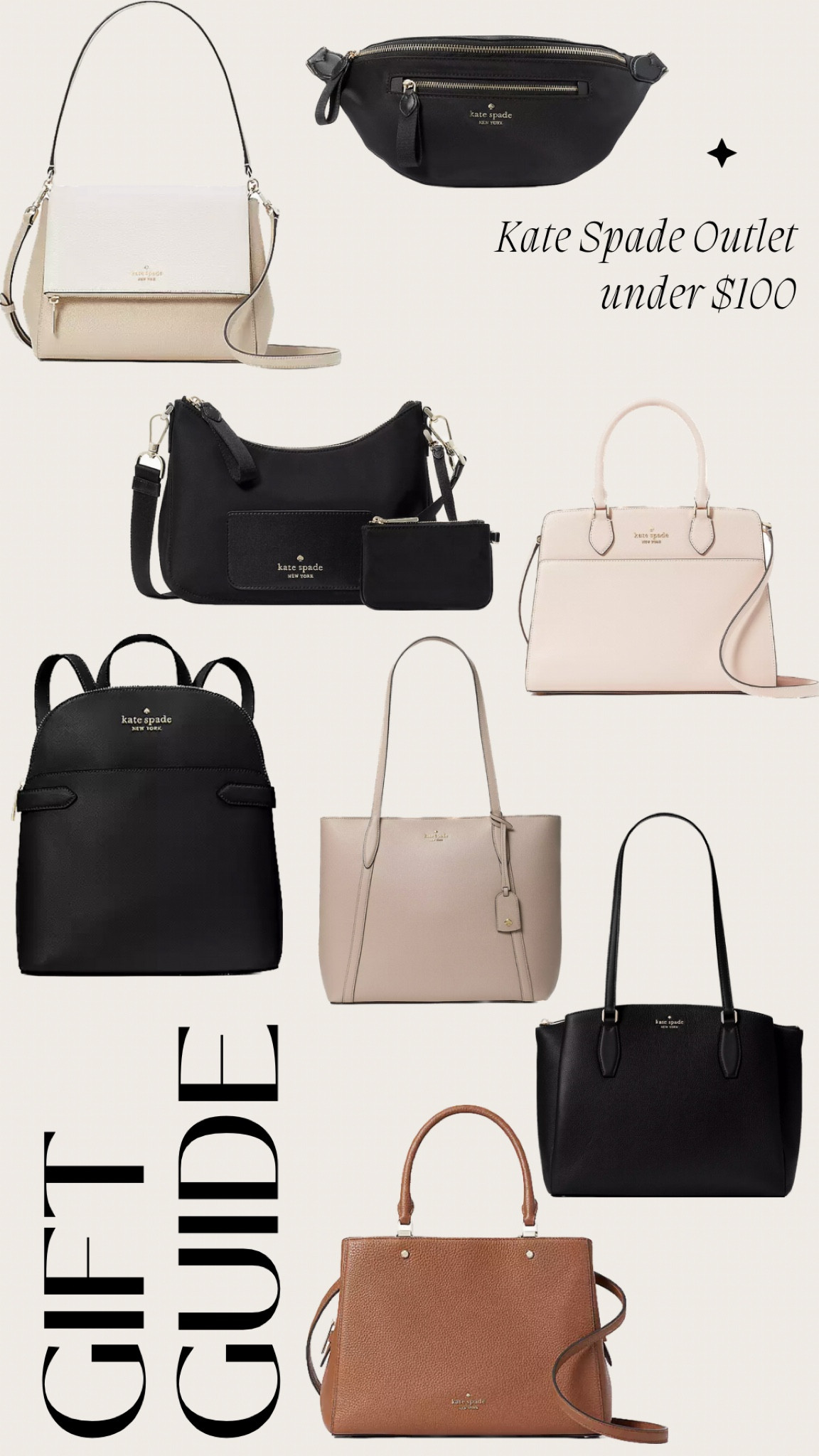 Kate Spade Gift Guide for your mom, sisters, aunts, grandmas, and any other lady in your life. gifts under $100

Under 100 / gifts / purses / bags / totes 

#LTKGiftGuide #LTKsalealert #LTKfindsunder100