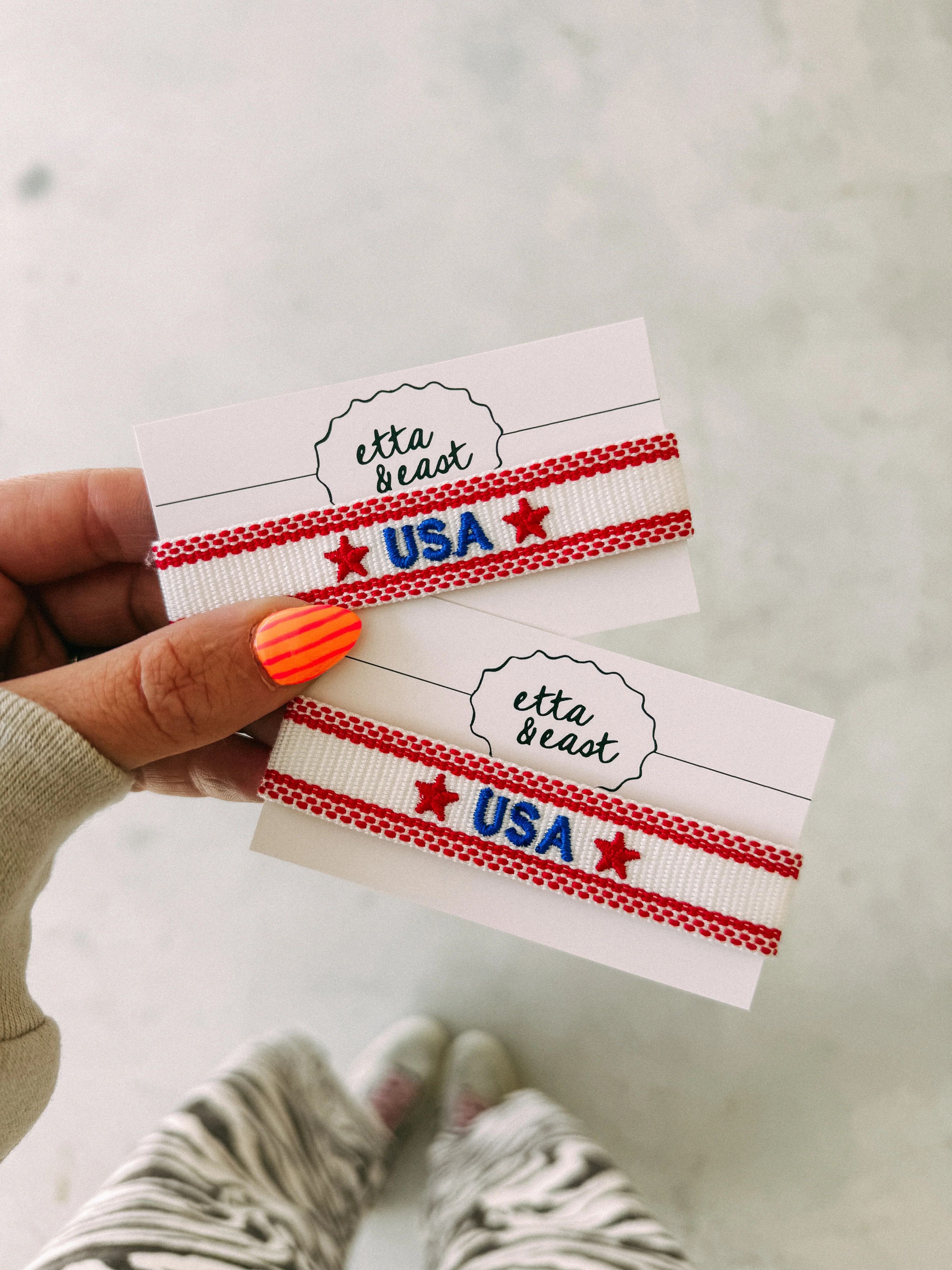 ETTA OG | USA embroidered bracelet | Etta & East