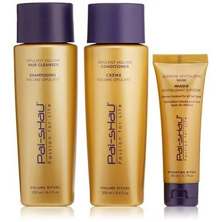 Pai-Shau Opulent Volume Cleanser Opulent Volume Conditioner Supreme Revitalizing Mask Set | Walmart (US)