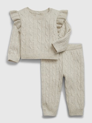 Baby CashSoft Cable-Knit Sweater Outfit Set | Gap (US)