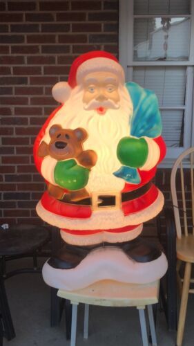 Vintage Empire LARGE SANTA Lighted Blow Mold LARGE 41”TALL TESTED & WORKING!!  | eBay | eBay US