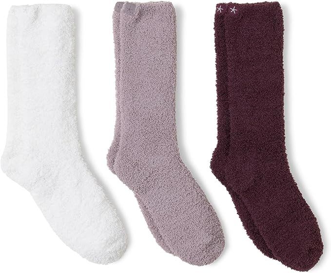Barefoot Dreams Women's CozyChic 3 Pair Socks Set | Amazon (US)