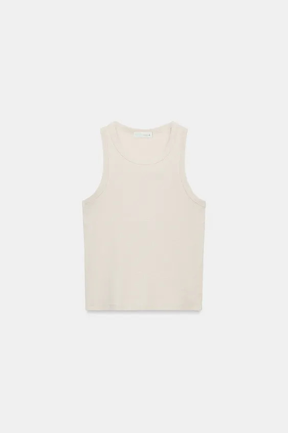 RIB SLEEVELESS TOP | Zara US