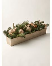 8x28 Artificial Pine Arrangement In Planter | HomeGoods