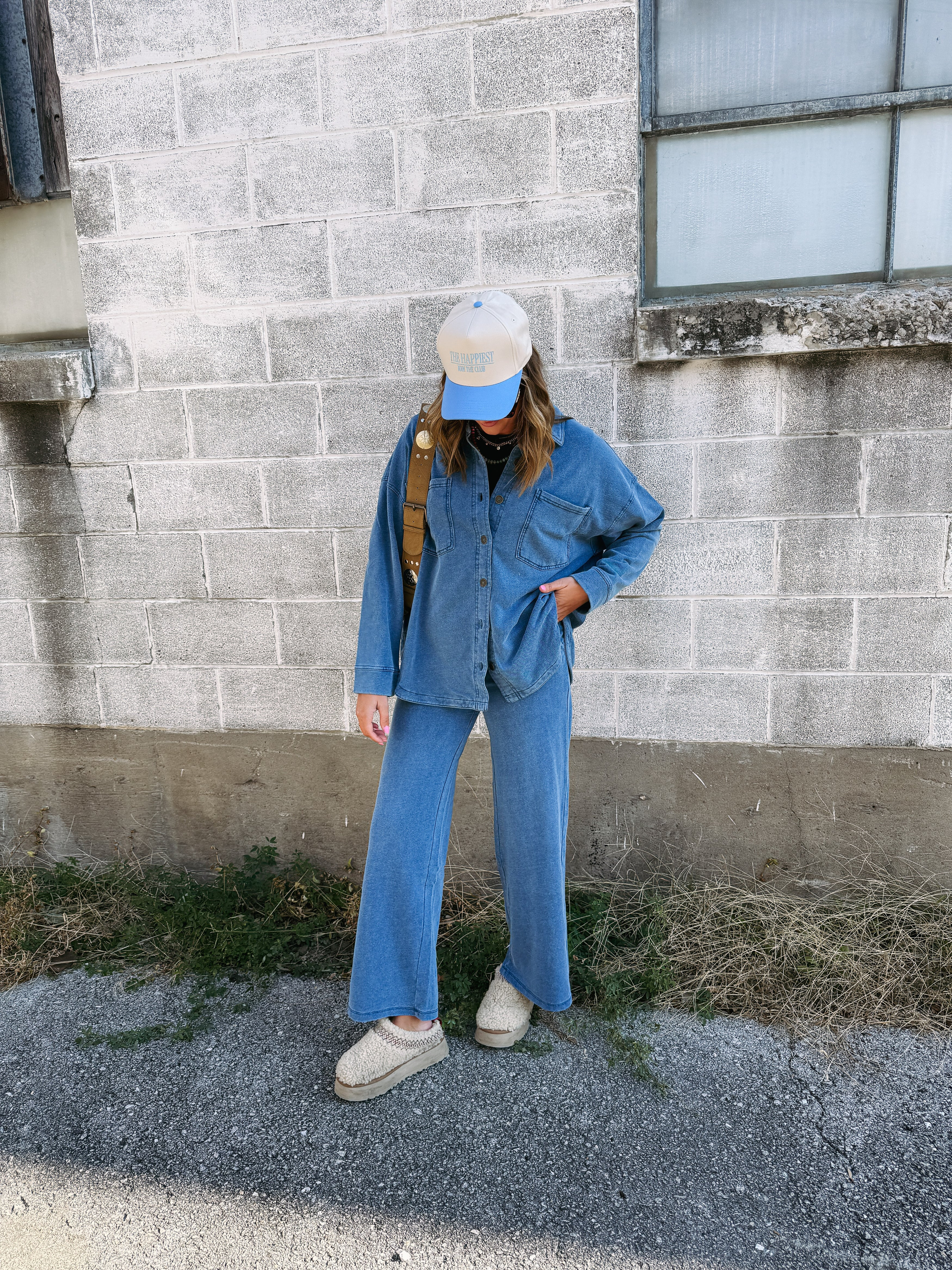 z supply | all day knit jacket - vintage indigo | Etta+East