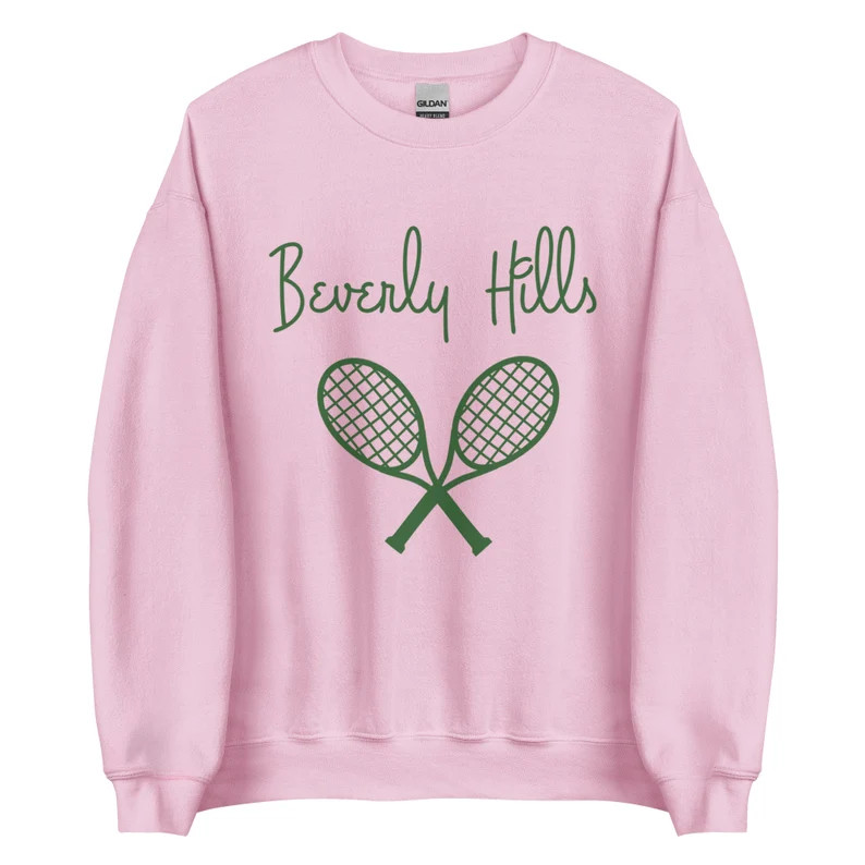 Beverly Hills Tennis Sweatshirt  Valley Girl Shirt  Vintage | Etsy Canada | Etsy (CAD)