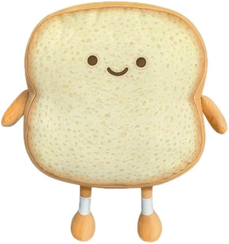 Toast Bread Pillow Funny Food Plush Toy Pillows Small Cute Stuffed Plush Sofa Pillow (Toast Bread... | Amazon (US)