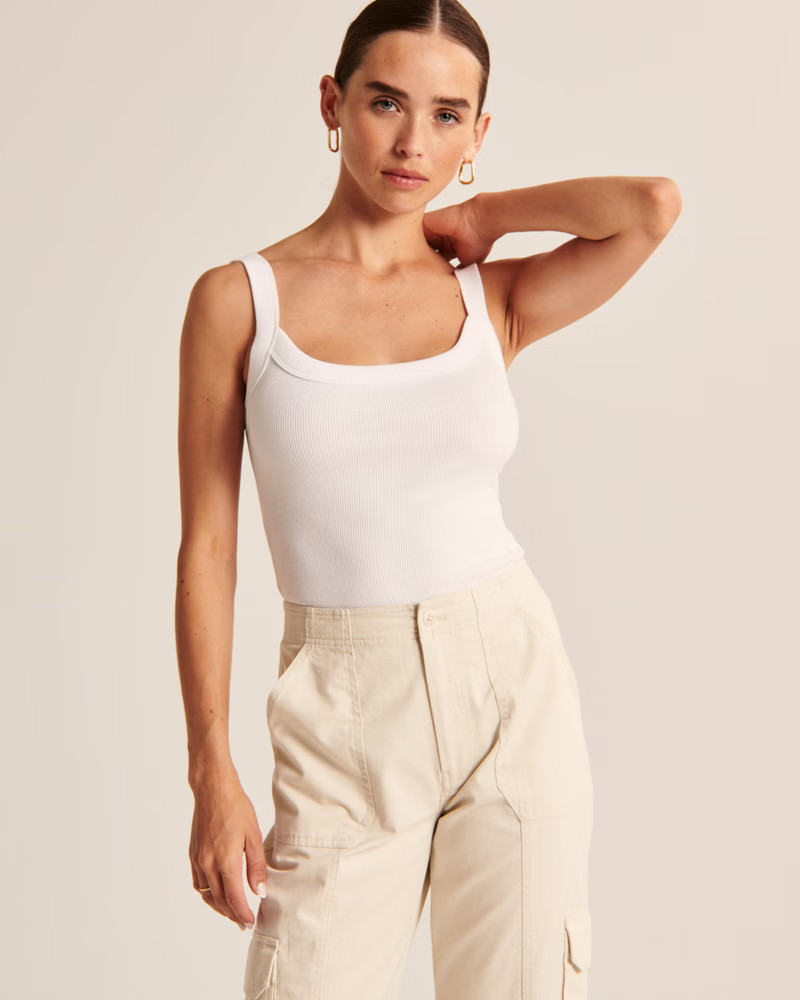 Essential Rib Tuckable 90s Tank | Abercrombie & Fitch (US)