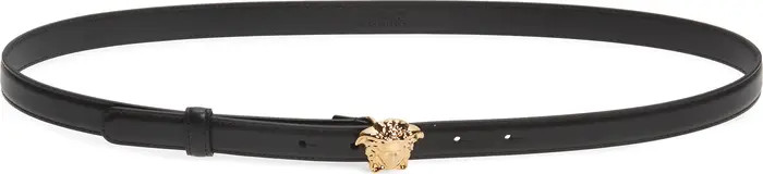 Medusa Leather Skinny Belt | Nordstrom