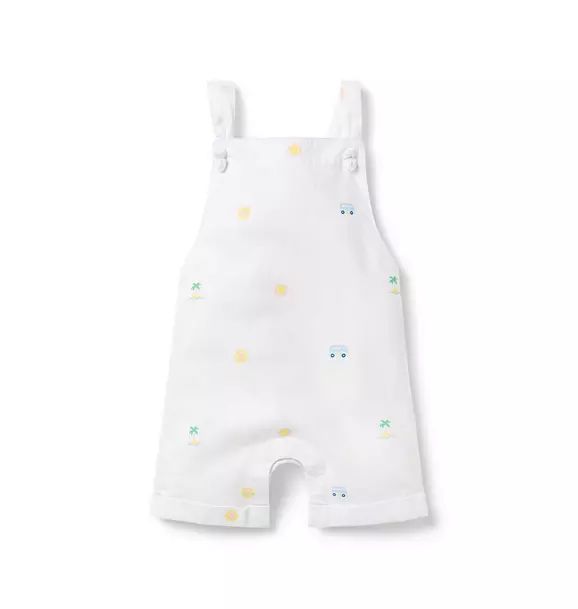 Baby Beach Icon Linen-Cotton Overall | Janie and Jack