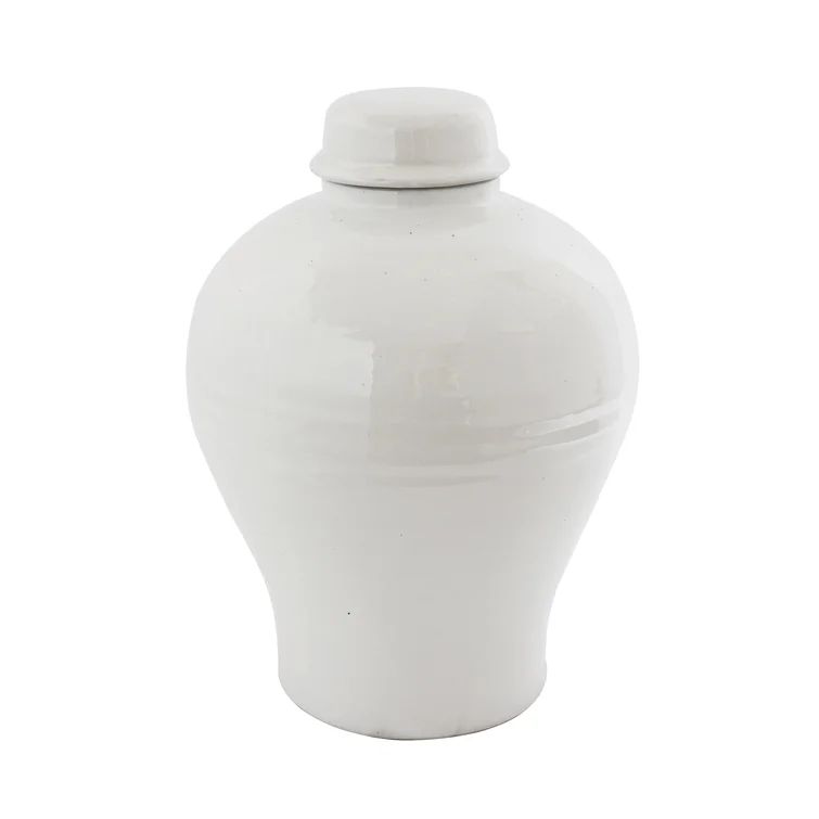 Haveman White 14.56'' Stoneware Table Vase | Wayfair North America