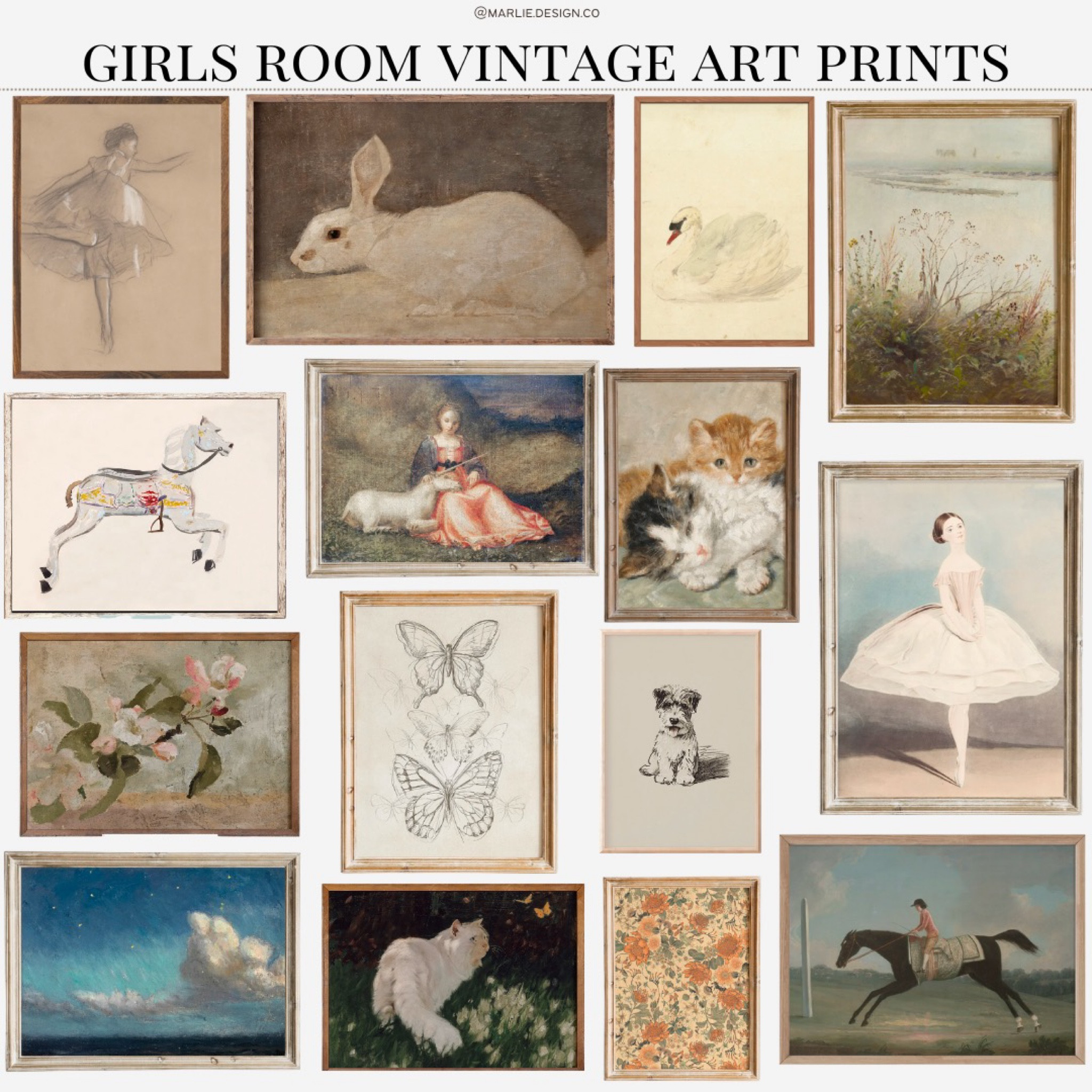 Vintage Prints for Nursery or Girls Bedroom | kids bedroom art | kids room art | nursery art | vintage nursery art | kids room decor | nursery decor | girls room decor | vintage animal prints | cat art | horse art | dog art | ballerina art 

#LTKbump #LTKkids #LTKbaby