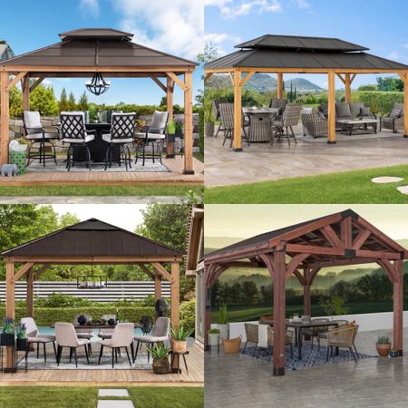 Outdoor would wood gazebos. 

#LTKsalealert #LTKhome #LTKSeasonal