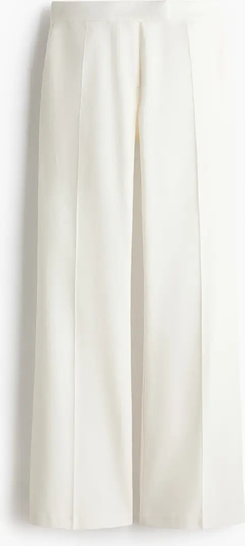 H&M Linen-blend Tailored Trousers | Nordstrom | Nordstrom