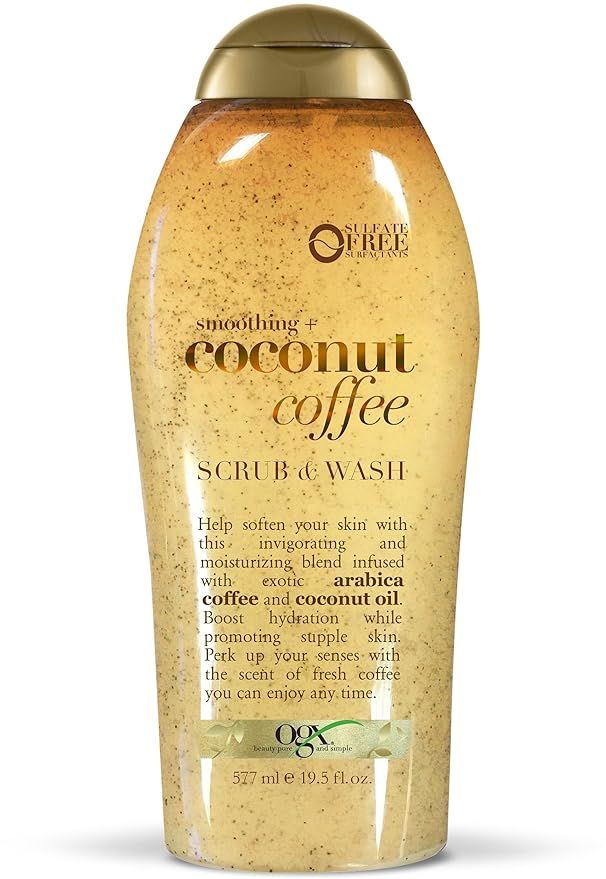 Amazon.com : OGX Coffee Scrub and Wash, Coconut 19.5 Fl Oz : Beauty & Personal Care | Amazon (US)