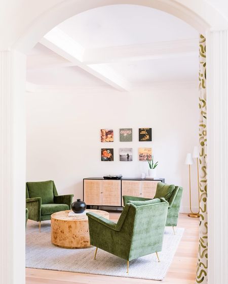 One of our favorite ways to use a formal living room. 🙌🏻 Whether it’s for cocktail hour, family game-night, or just a cozy reading spot - you just can’t go wrong with this layout. #WoodlandsStyleHouse
📸: Relics of Rainbows Photo 

#LTKhome #LTKstyletip #LTKsalealert