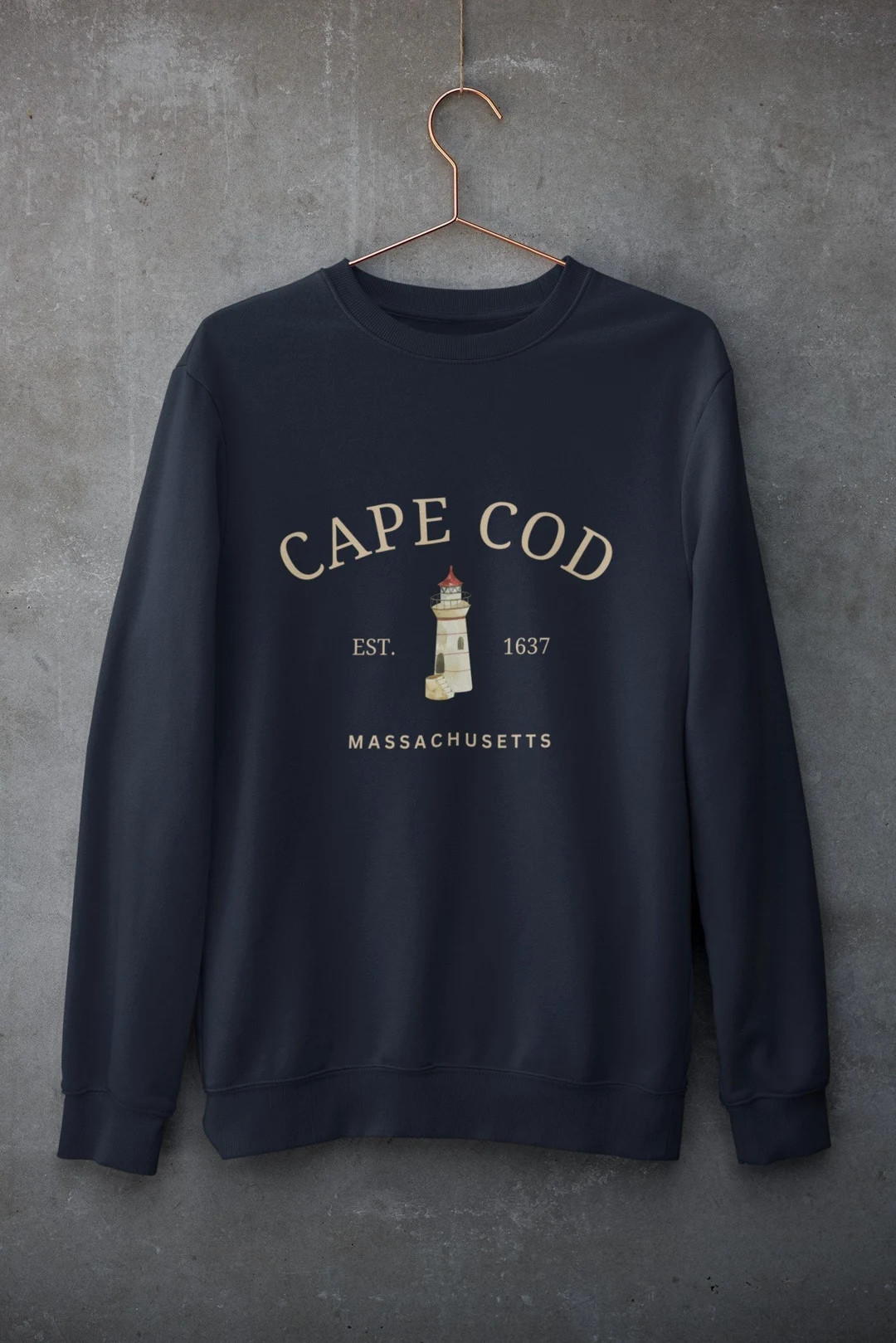 Unisex Cape Cod Massachusetts Lighthouse Crewneck Sweatshirt Pullover Gift - Etsy | Etsy (US)