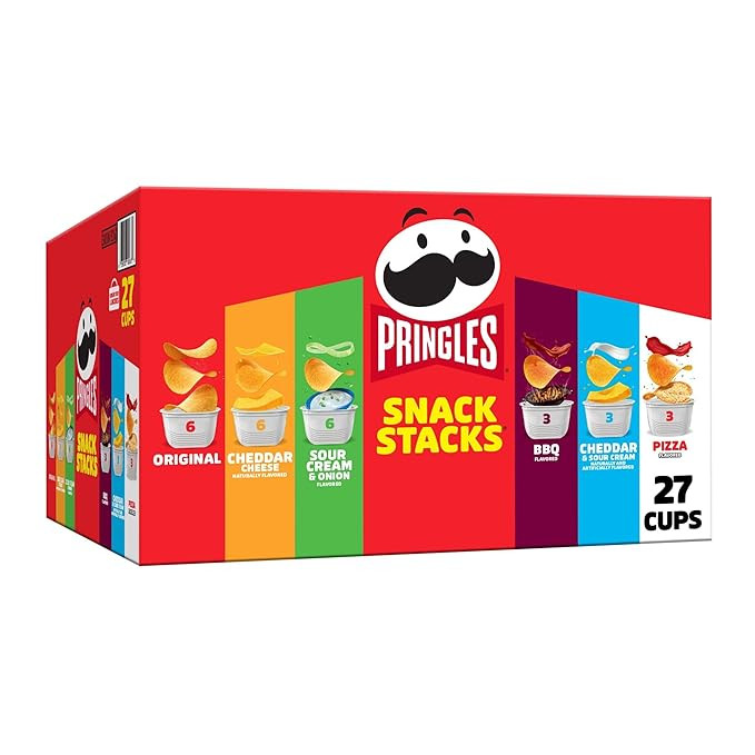 Pringles Potato Crisps Chips, Snack Stacks, Lunch Snacks, Office and Kids Snacks, Variety Pack (2... | Amazon (US)