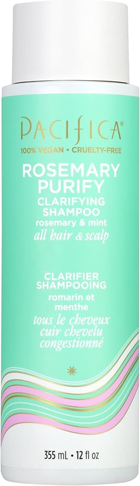 Pacifica Clarifying Shampoo – Rosemary Purify Invigorating Shampoo w/Soothing Mint for Detoxing... | Amazon (US)