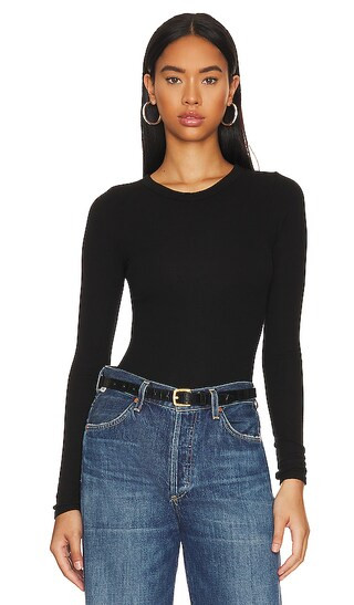 Knit Long Sleeve Fitted Crew | Revolve Clothing (Global)