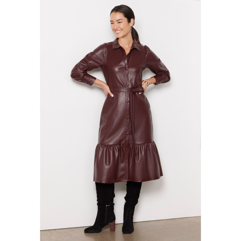 EVEREVE Isabella Faux Leather Dress | EVEREVE | Evereve