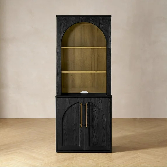 Mopio Blake Storage Cabinet with Hutch, Sideboard Buffet Cabinet with Storage, Kitchen Pantry Cab... | Walmart (US)