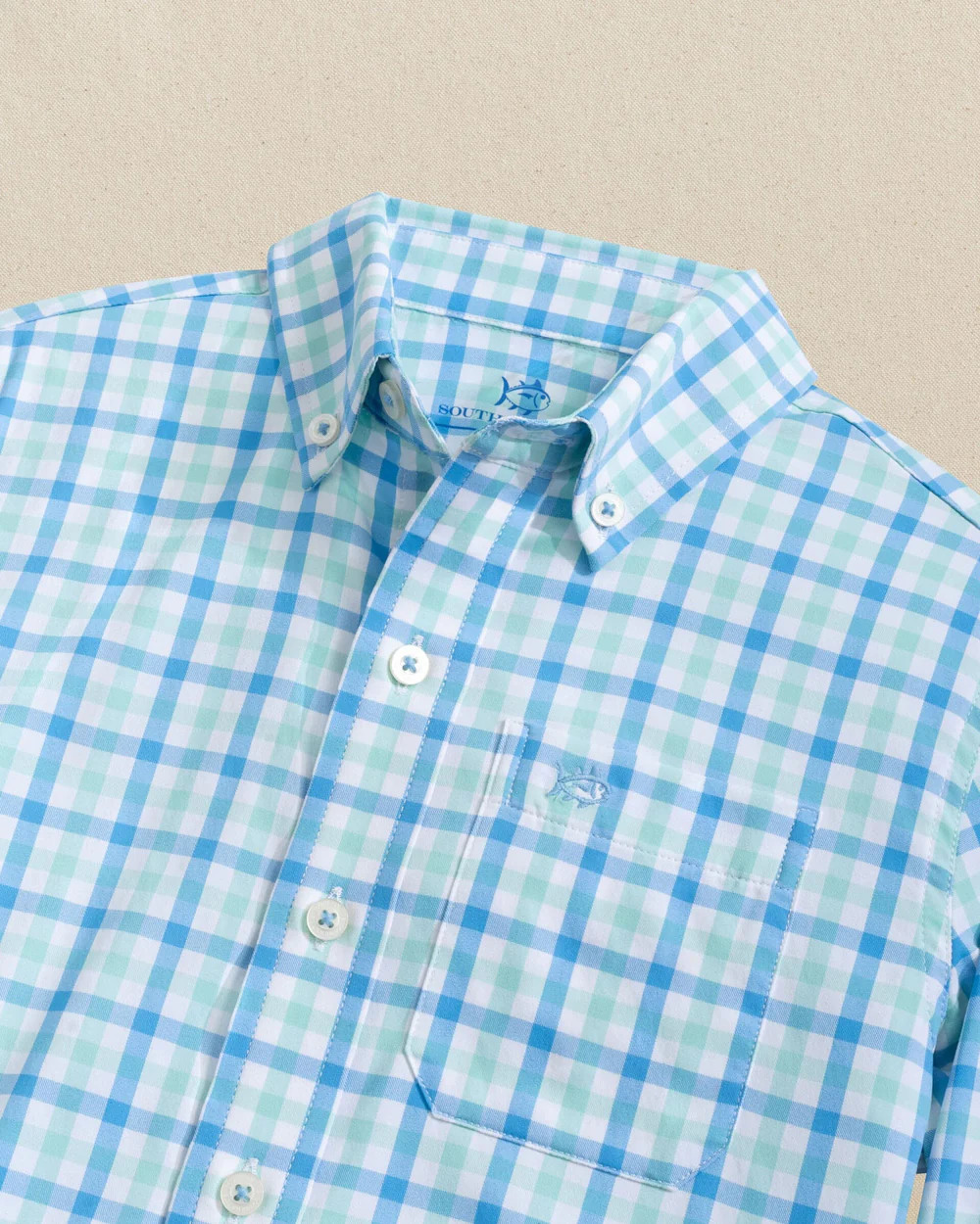 Boys Albemarle Plaid Intercoastal Sport Shirt | Southern Tide