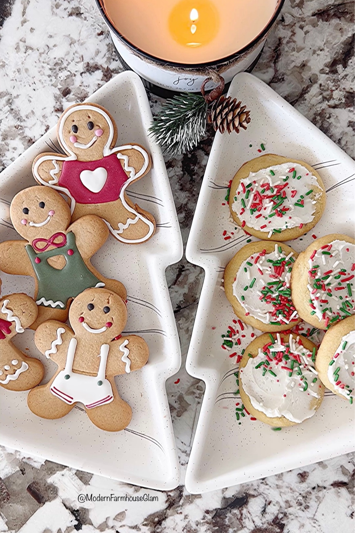 Cookie trays christmas tree platter at Modern Farmhouse Glam holiday candles, Christmas gift, hostess gift, Neighbor Christmas, gift, gingerbread cookies, sugar, cookies, kitchen gift for her gift for Kids Walmart 

#LTKkids #LTKHoliday #LTKhome