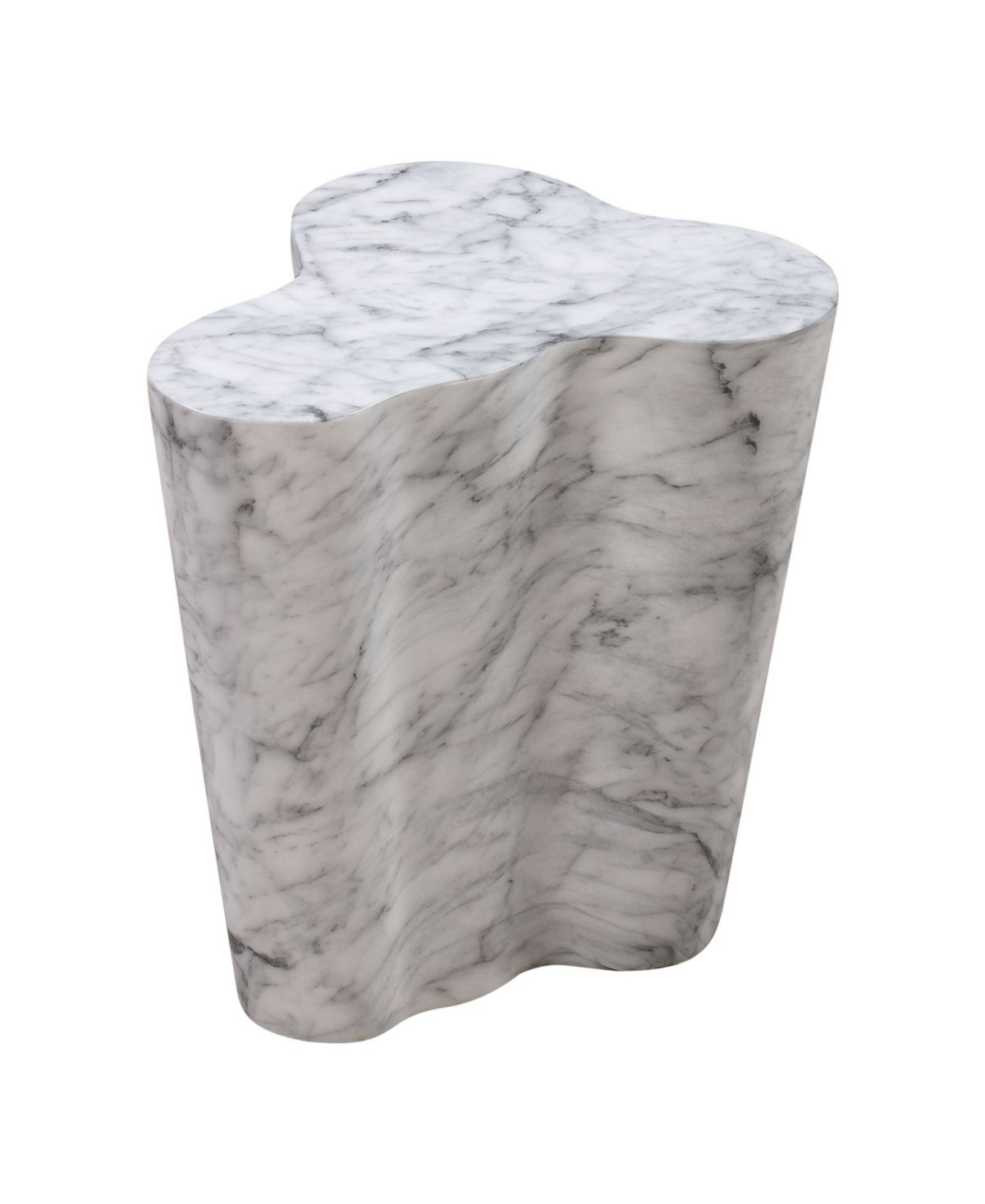 Slab Marble Short Side Table | Macys (US)