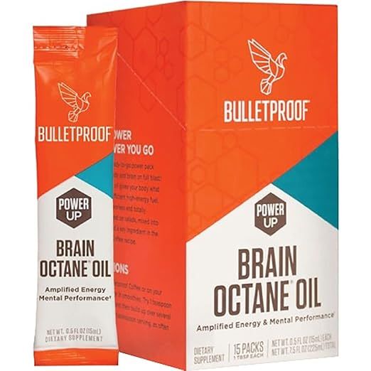 Bulletproof Brain Octane Oil Go Packs, Travel Friendly Packets, Keto Diet Friendly Source of C8 E... | Amazon (US)