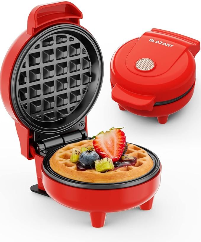 Mini Waffle Maker, Small Waffles Iron Keto Chaffles Single Compact Design Nonstick, Breakfast, Sn... | Amazon (US)