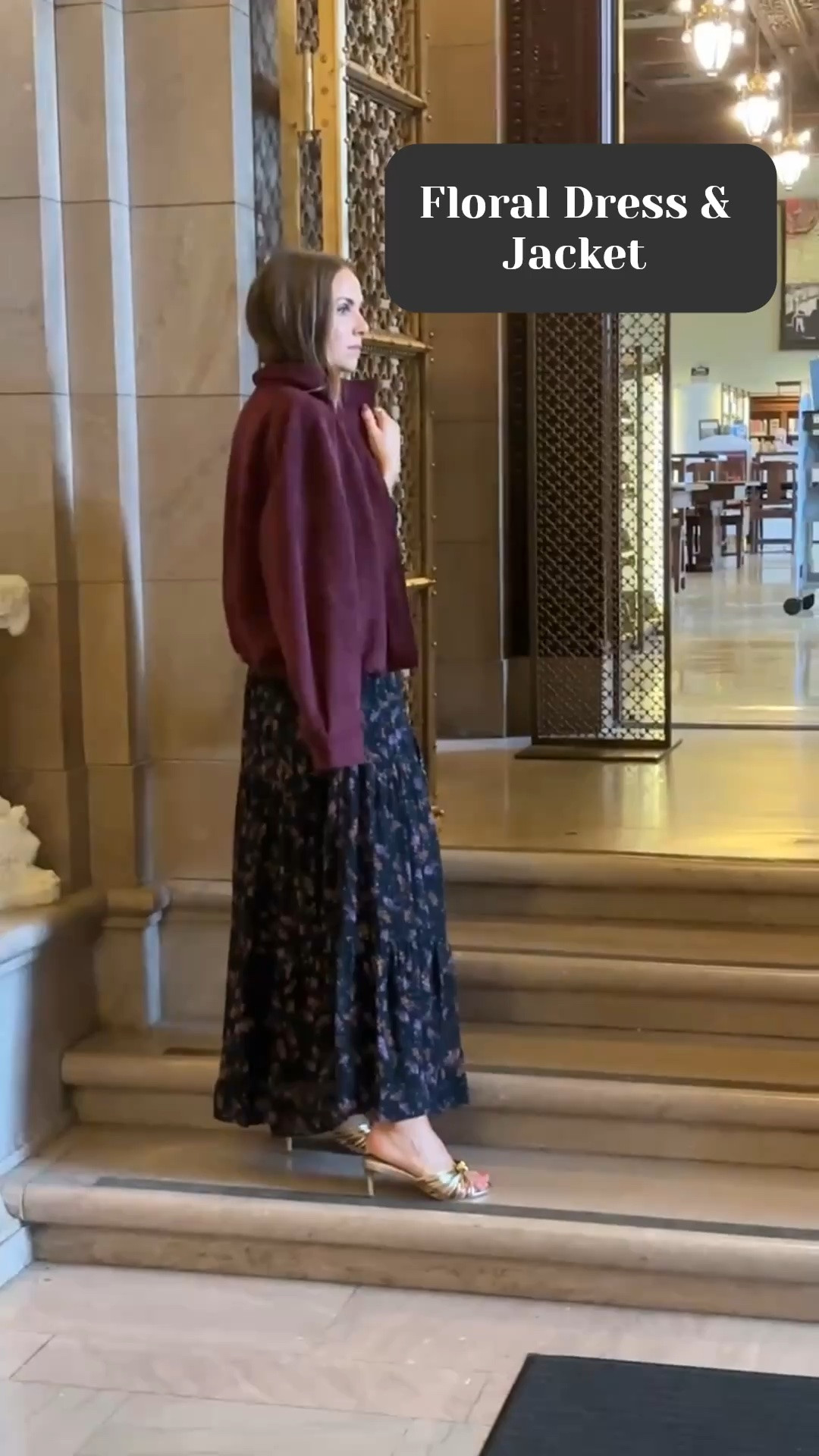 @Anthropologie x Merricks Art 
Floral dress (runs TTS) & Faux Suede Jacket (runs oversized)

#LTKgrwm