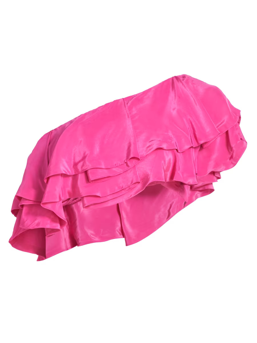 Marocain Ruffle Top | Saks Fifth Avenue