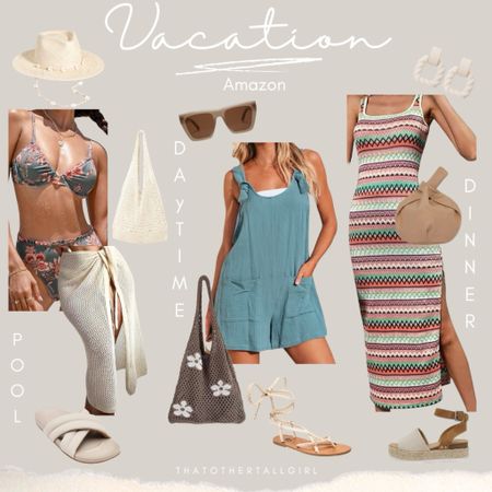 Vacation outfits
Pool/beach, shopping/excursions, dinner 

#LTKSwim #LTKMidsize #LTKTravel