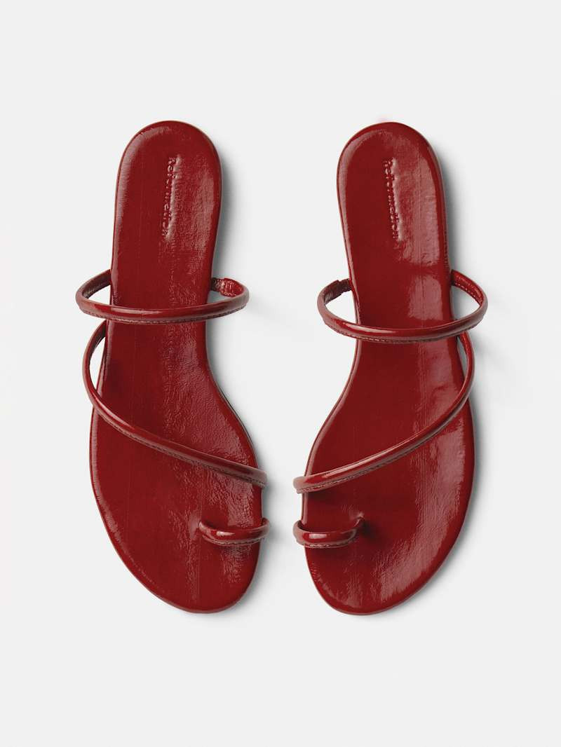 Ludo Toe Ring Strappy Flat Sandal | Reformation (Global)