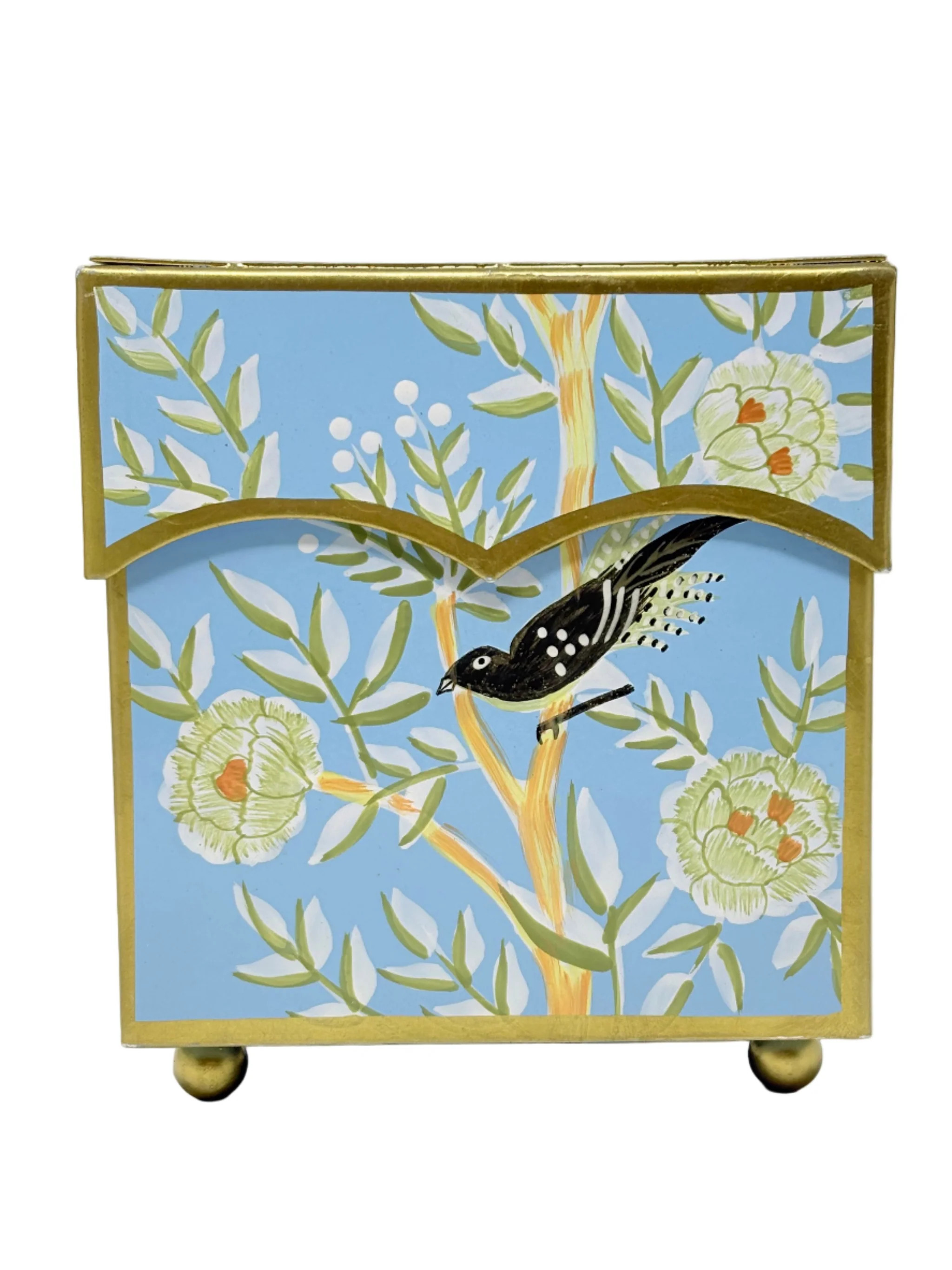 Blue Chinoiserie Tissue Holder | The Enchanted Home