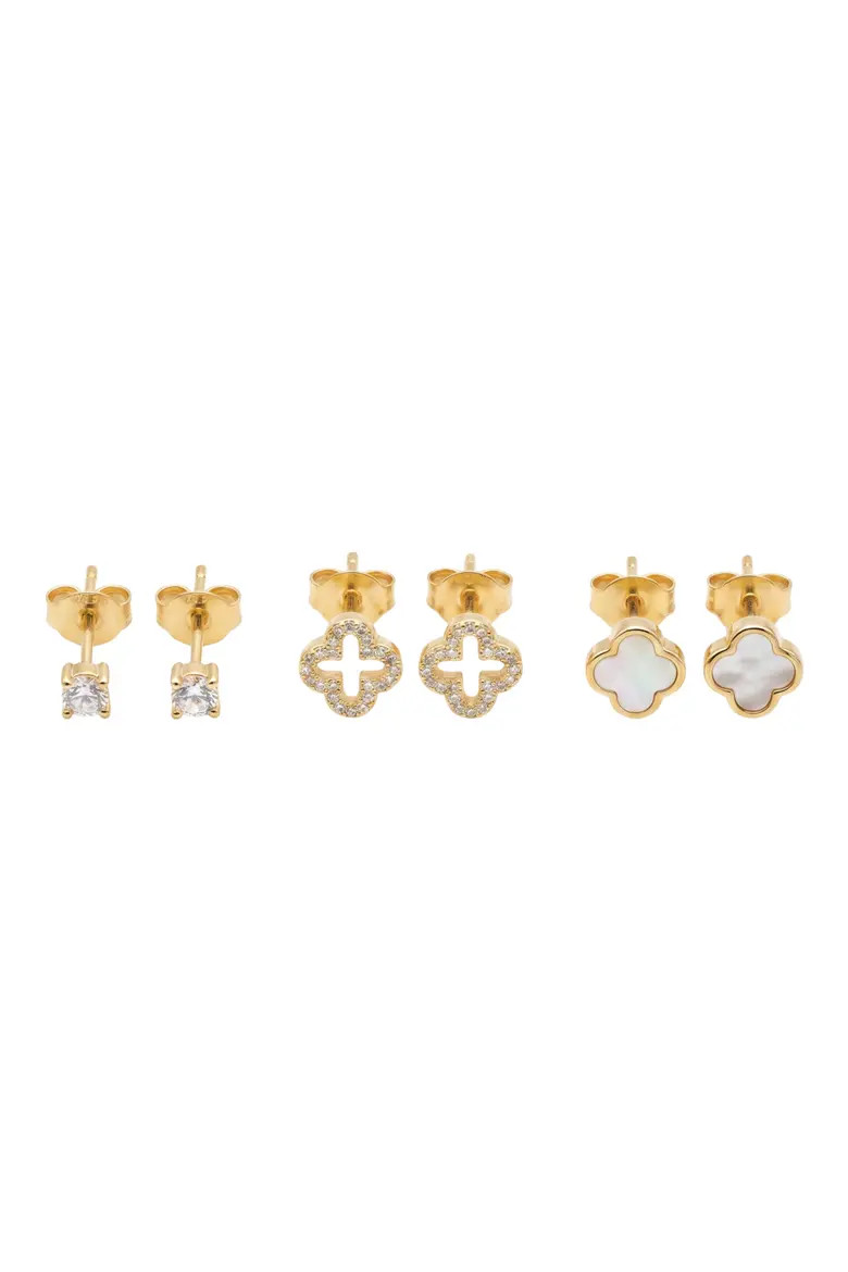 Clover Set of 3 Earrings (Women) | Nordstrom | Nordstrom